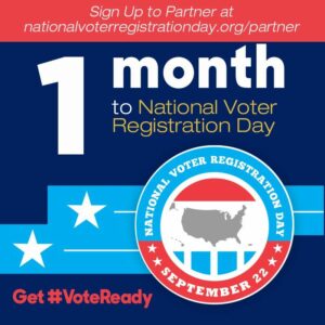 Sign Up to Partner at nationalvoterregistrationday.org/partner
