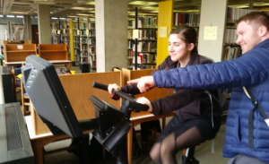 Exercise Bikes in McQuade Library