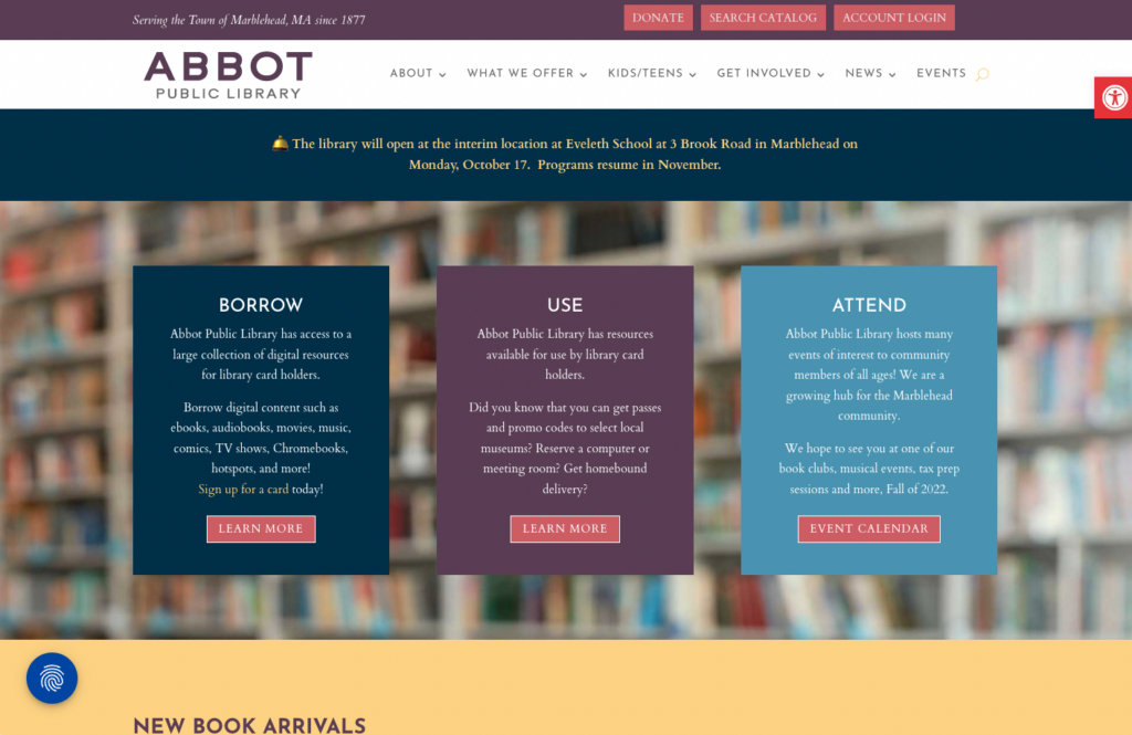 Abbot Public Library Website