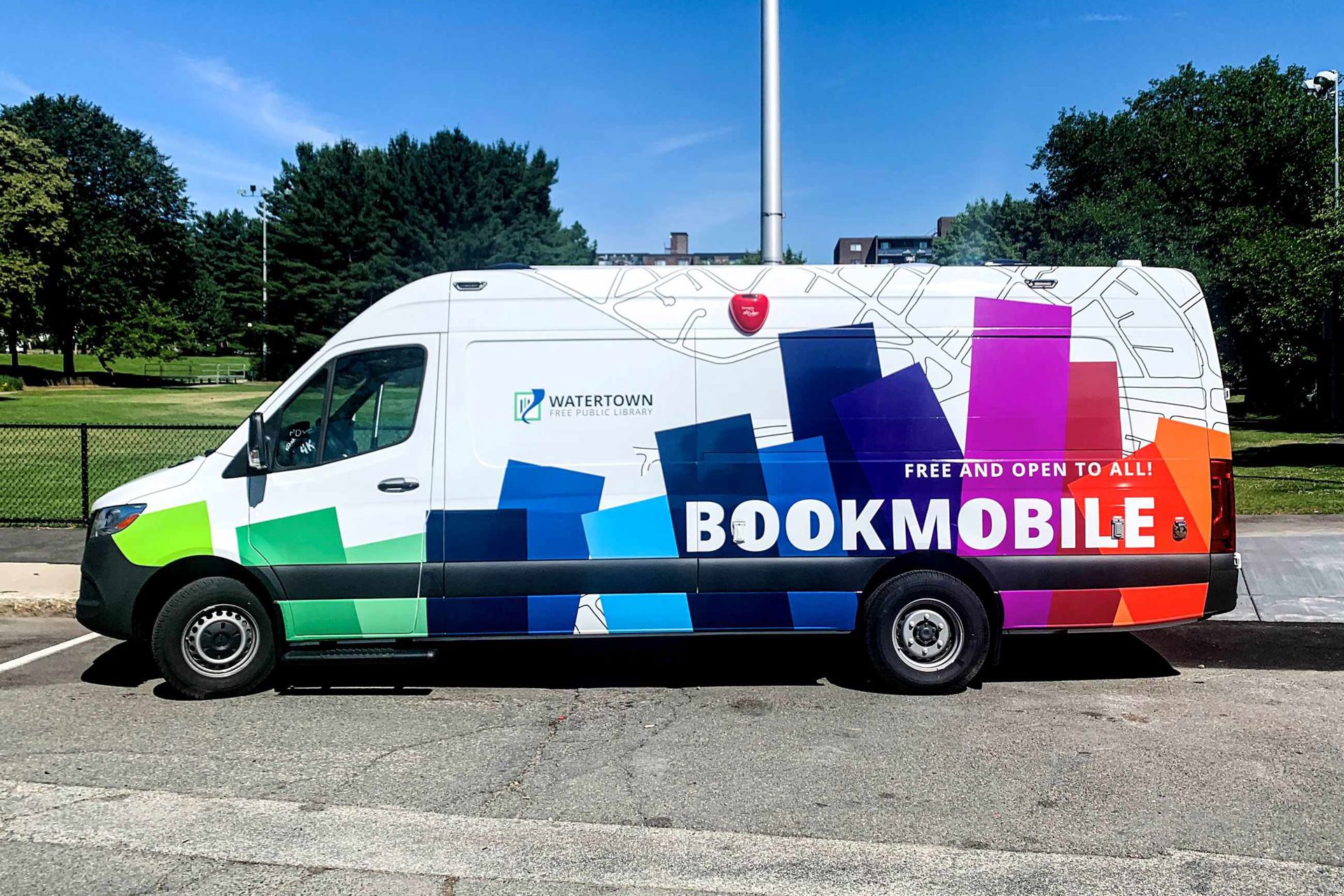 The Watertown Free Public Library bookmobile.
